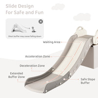 DUKE BABY Toddler Sofa and Bed-side Slide - White