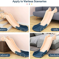 EALING BABY Kids Indoor Sofa Slide Stair Slide Attachment to Toddler Bed and Nugget Couch, Best Accessory to Toy Playground and Bedroom, Pink and Blue