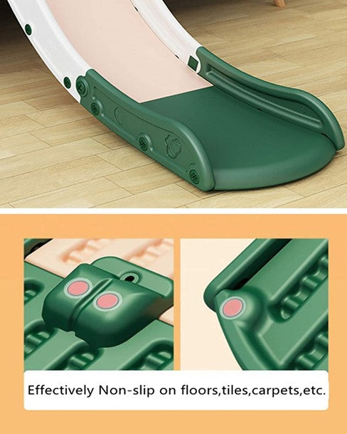 EALING BABY Kids Indoor Sofa Slide Stair Slide Attachment to Toddler Bed and Nugget Couch, Best Accessory to Toy Playground and Bedroom, Cream and Green