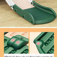 EALING BABY Kids Indoor Sofa Slide Stair Slide Attachment to Toddler Bed and Nugget Couch, Best Accessory to Toy Playground and Bedroom, Cream and Green