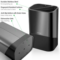 Matoyo 2-in-1 Knife and Utensil Holder - Black