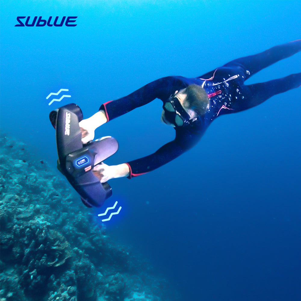 Sublue, Underwater Scooter , Compass and Camera Mount, Motor Scooter for Adults & Kids, Smart Scooter, Diving, Snorkeling, Red