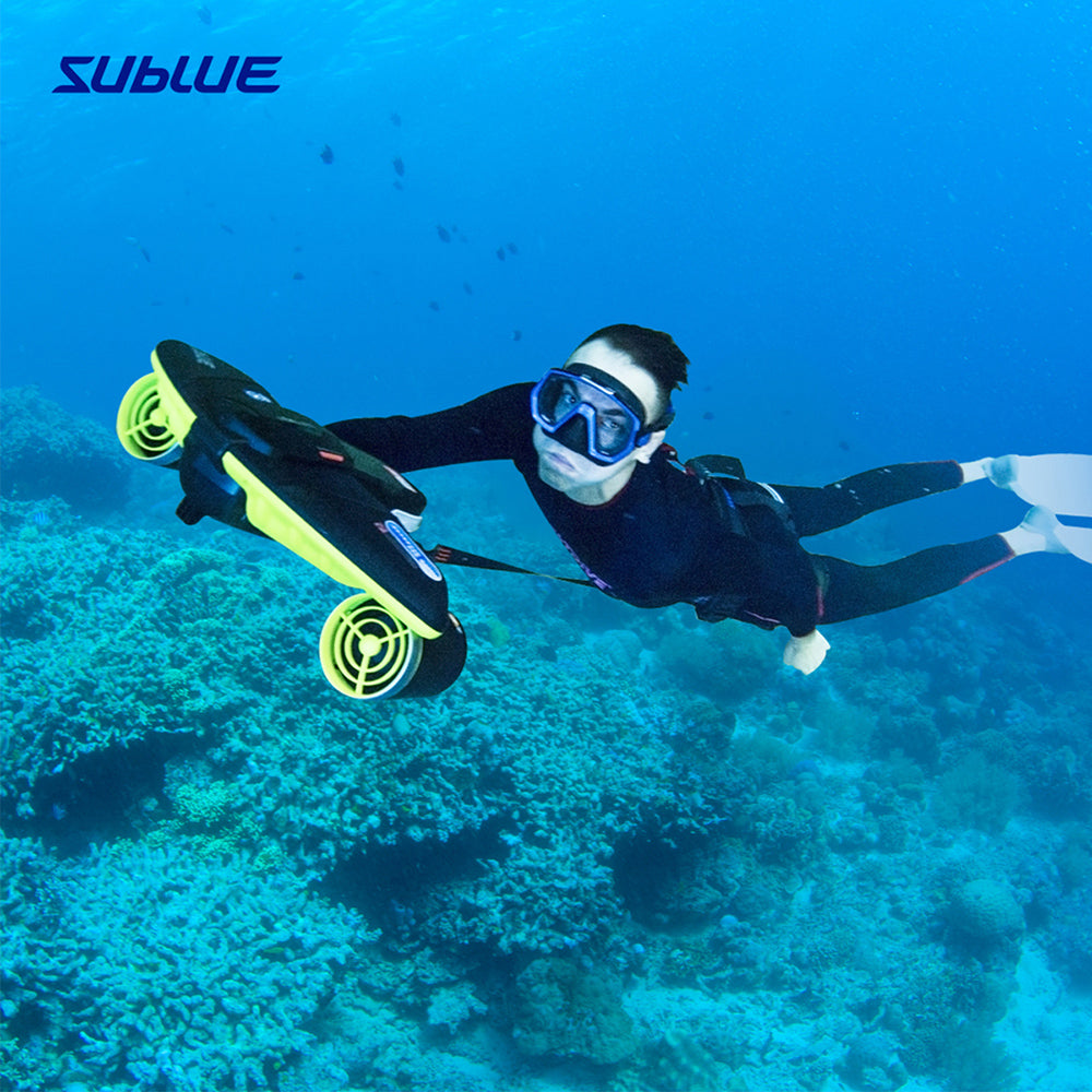 Sublue, Underwater Scooter , Compass and Camera Mount, Motor Scooter for Adults & Kids, Smart Scooter, Diving, Snorkeling, Red