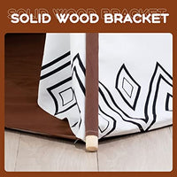 EALING BABY Kids Teepee Tent-Foldable Cotton Canvas Kids Playhouse with Tent Mat -Teepee Tent with Windows and Door Curtains -Outdoor andIndoor Playhouse-White and BrownPlay Tent for Boys and Girls