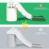 EALING BABY Kids Indoor Sofa Slide Stair Slide Attachment to Toddler Bed and Nugget Couch, Best Accessory to Toy Playground and Bedroom, Cream and Green