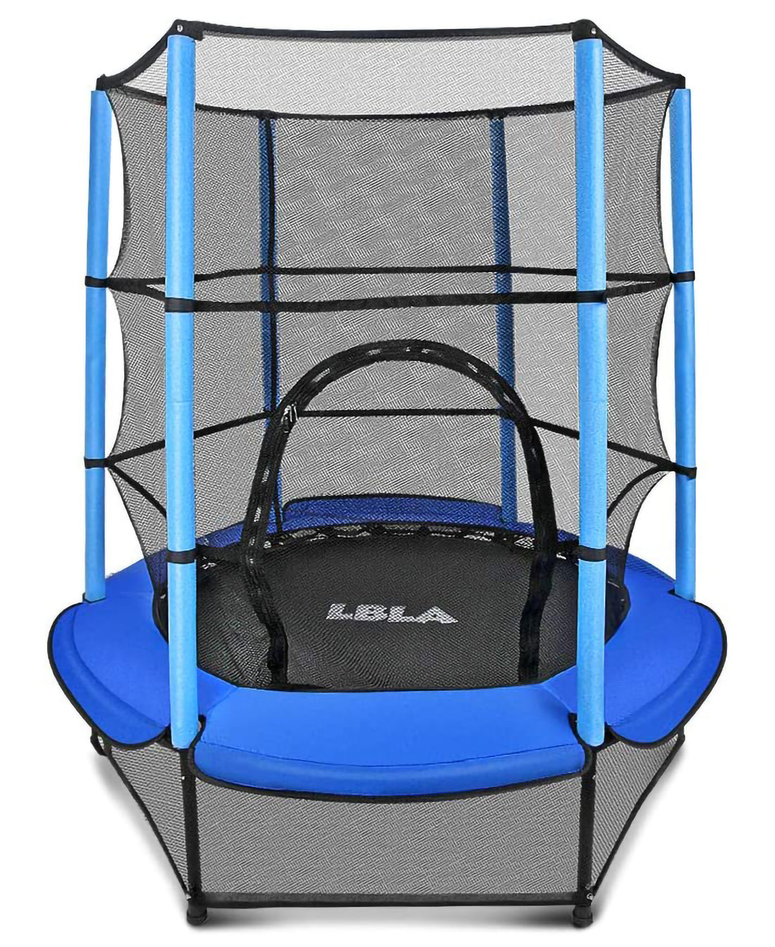 EALING BABY 55-Inch Trampoline with EnclosureNet -Mini Trampoline with Safety Pad and Springs -Toddler Trampoline with Heavy Duty 6 Legs -Trampoline for Kids& Toddlers -Outdoor/indoor Trampoline--Blue