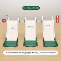 EALING BABY Kids Indoor Sofa Slide Stair Slide Attachment to Toddler Bed and Nugget Couch, Best Accessory to Toy Playground and Bedroom, Cream and Green