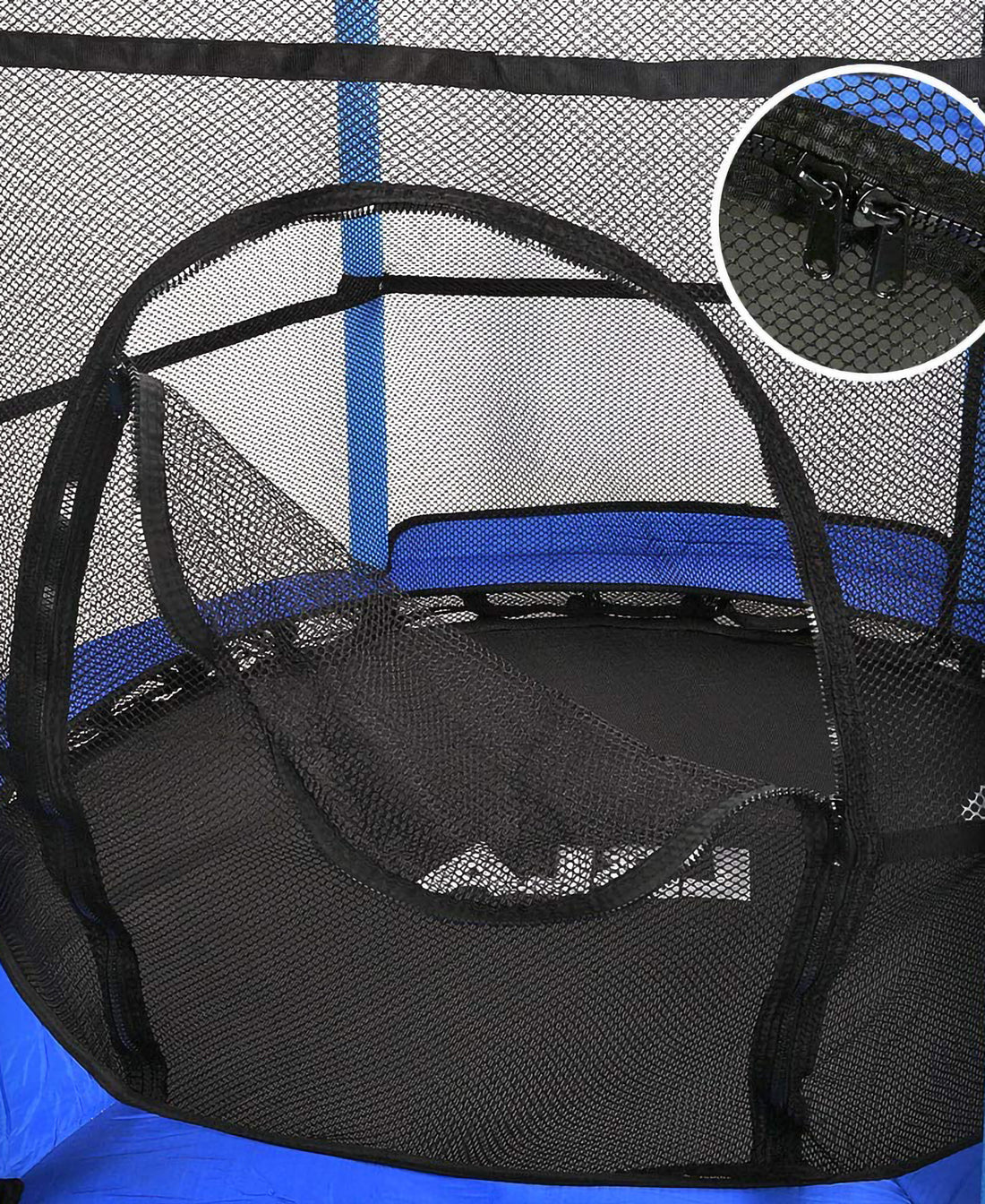 EALING BABY 55-Inch Trampoline with EnclosureNet -Mini Trampoline with Safety Pad and Springs -Toddler Trampoline with Heavy Duty 6 Legs -Trampoline for Kids& Toddlers -Outdoor/indoor Trampoline--Blue
