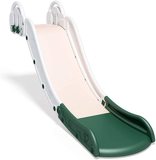 EALING BABY Kids Indoor Sofa Slide Stair Slide Attachment to Toddler Bed and Nugget Couch, Best Accessory to Toy Playground and Bedroom, Cream and Green