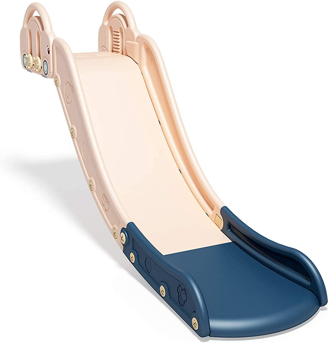 EALING BABY Kids Indoor Sofa Slide Stair Slide Attachment to Toddler Bed and Nugget Couch, Best Accessory to Toy Playground and Bedroom, Pink and Blue