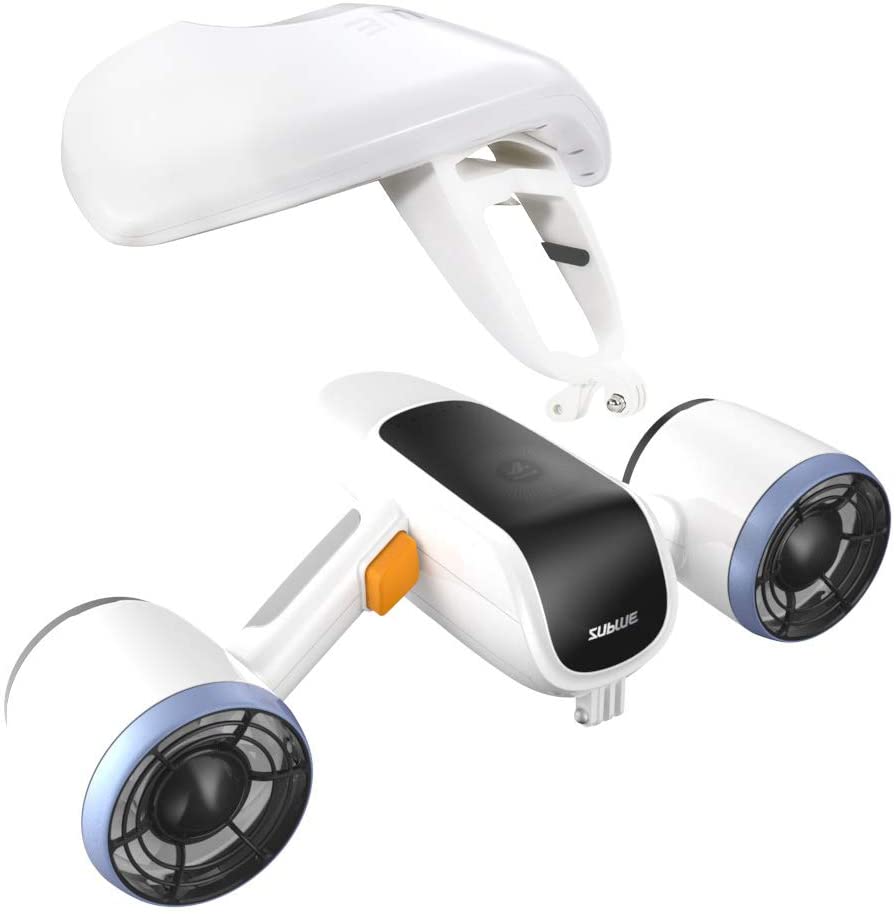 Sublue, Underwater Scooter , Compass and Camera Mount, Motor Scooter for Adults & Kids, Smart Scooter, Diving, Snorkeling, White