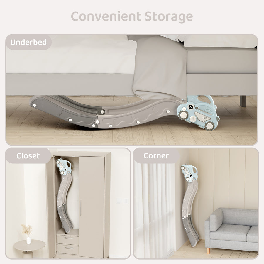 DUKE BABY Toddler Sofa and Bed-side Slide - Blue