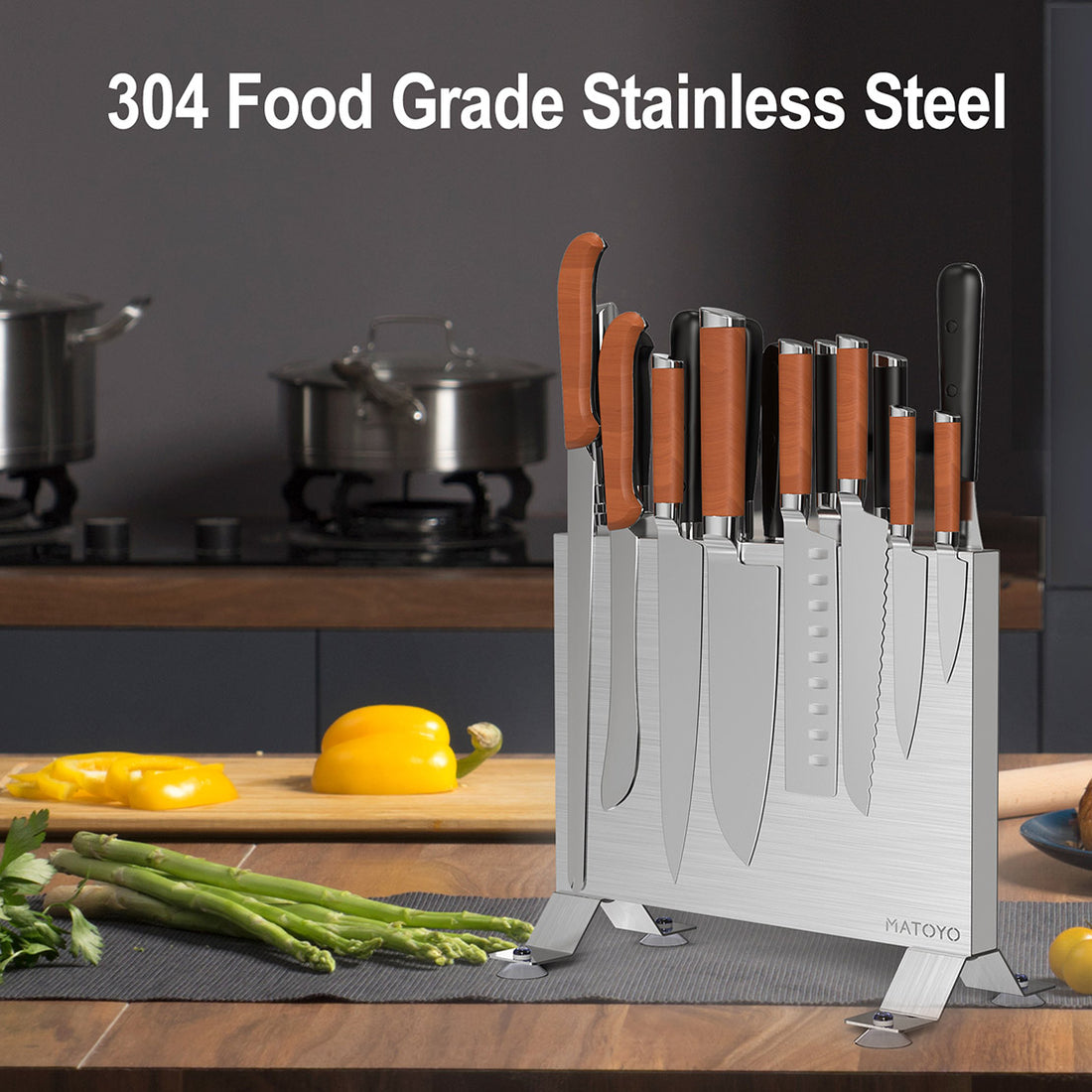 Universal Knife Organizer Stainless Steel Anti-rust Knife Utensil