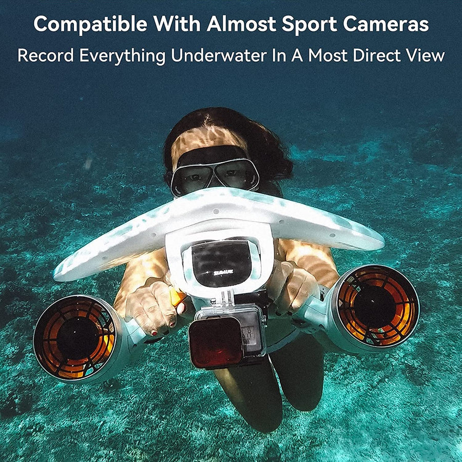 Sublue, Underwater Scooter , Compass and Camera Mount, Motor Scooter for Adults & Kids, Smart Scooter, Diving, Snorkeling, White