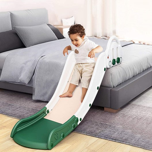 EALING BABY Kids Indoor Sofa Slide Stair Slide Attachment to Toddler Bed and Nugget Couch, Best Accessory to Toy Playground and Bedroom, Cream and Green
