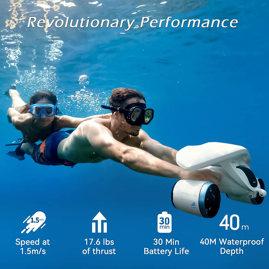 Sublue, Underwater Scooter , Compass and Camera Mount, Motor Scooter for Adults & Kids, Smart Scooter, Diving, Snorkeling, Blue